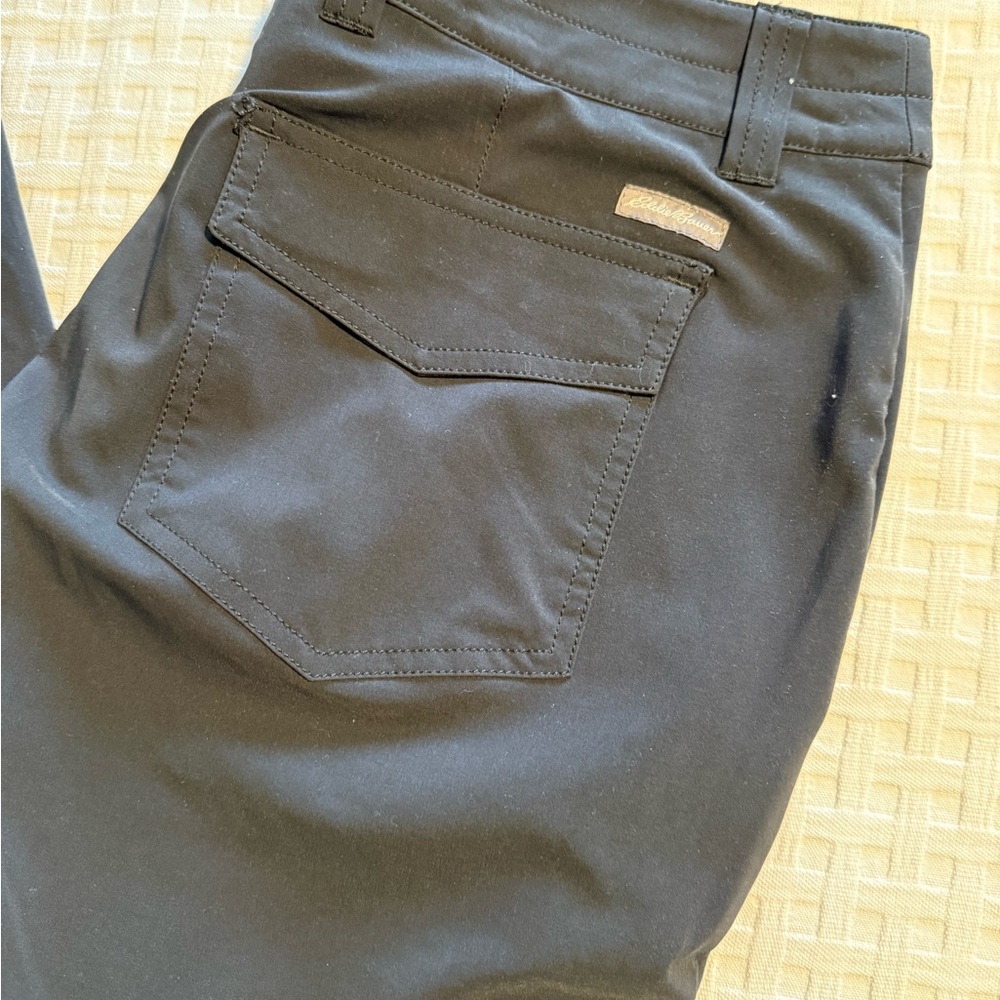 Eddie Bauer Women's black fleece lined winter hiking pants Outerwear